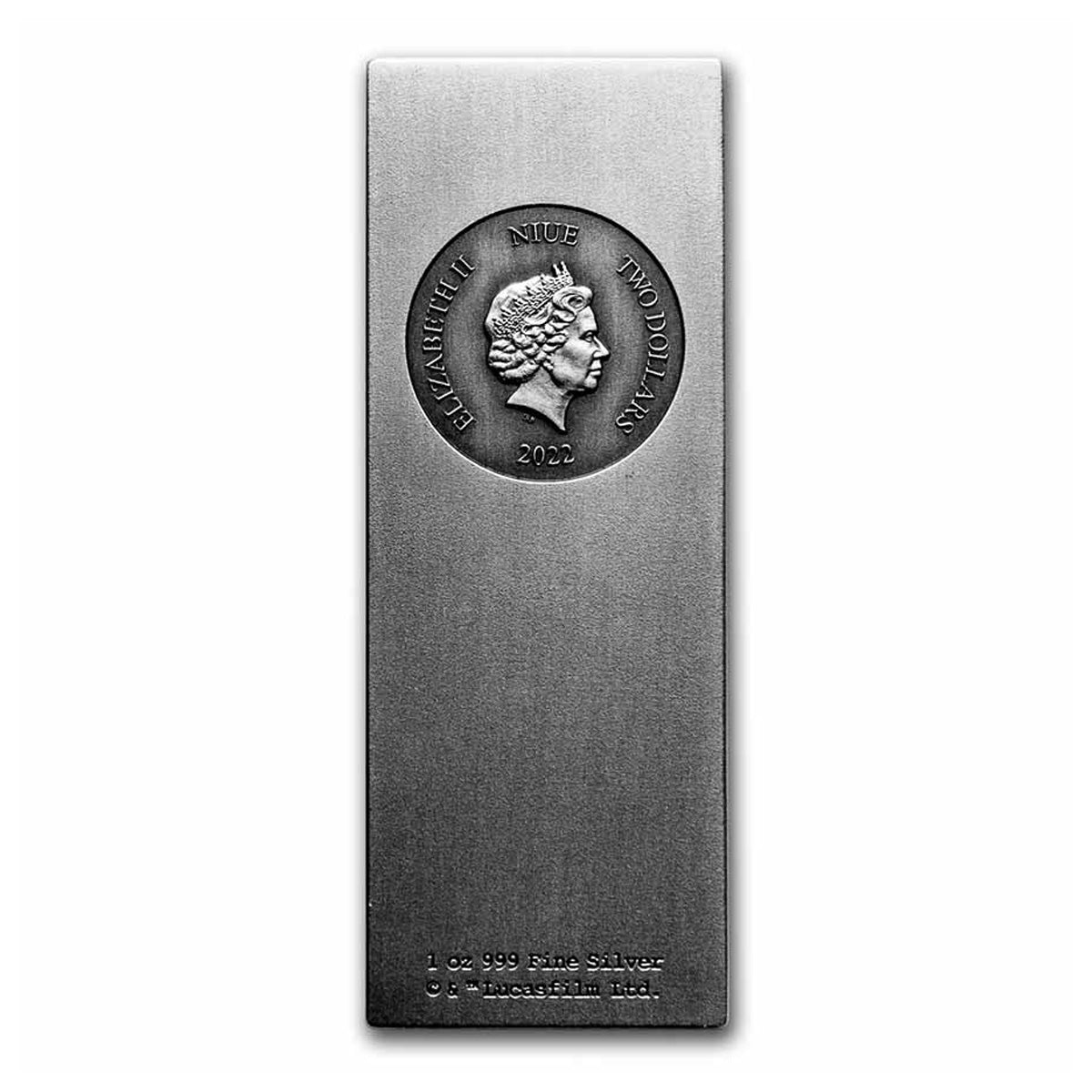 2022 Niue $1 Star Wars: Han Solo in Carbonite 1oz Fine Silver Bar (No Tax)