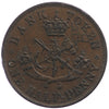 PC-5A 1850 Province of Canada, Bank of Upper Canada Half Penny Token Almost Uncirculated (AU-50)