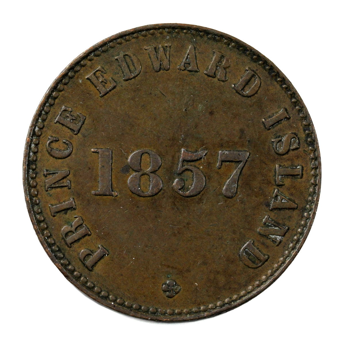 PE-7C3 1857 PEI Self Government and Free Trade Token Extra Fine (EF-40) $