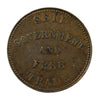 PE-7C3 1857 PEI Self Government and Free Trade Token Extra Fine (EF-40) $