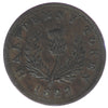 NS-1A3 1823 Nova Scotia George IV Thistle Half Penny Token VF-EF (VF-30)