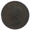 NS-1A3 1823 Nova Scotia George IV Thistle Half Penny Token VF-EF (VF-30)