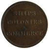 PE-10-45 No Date (1835) PEI Rotated Die Ships & Colonies Token Extra Fine (EF-40) $