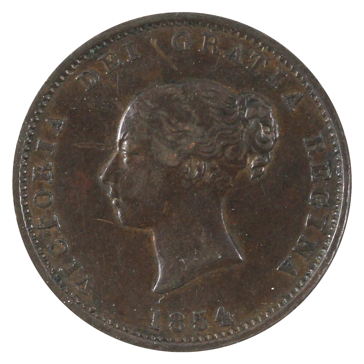 NB-1B 1854 New Brunswick Half Penny Currency Token Extra Fine (EF-40) $