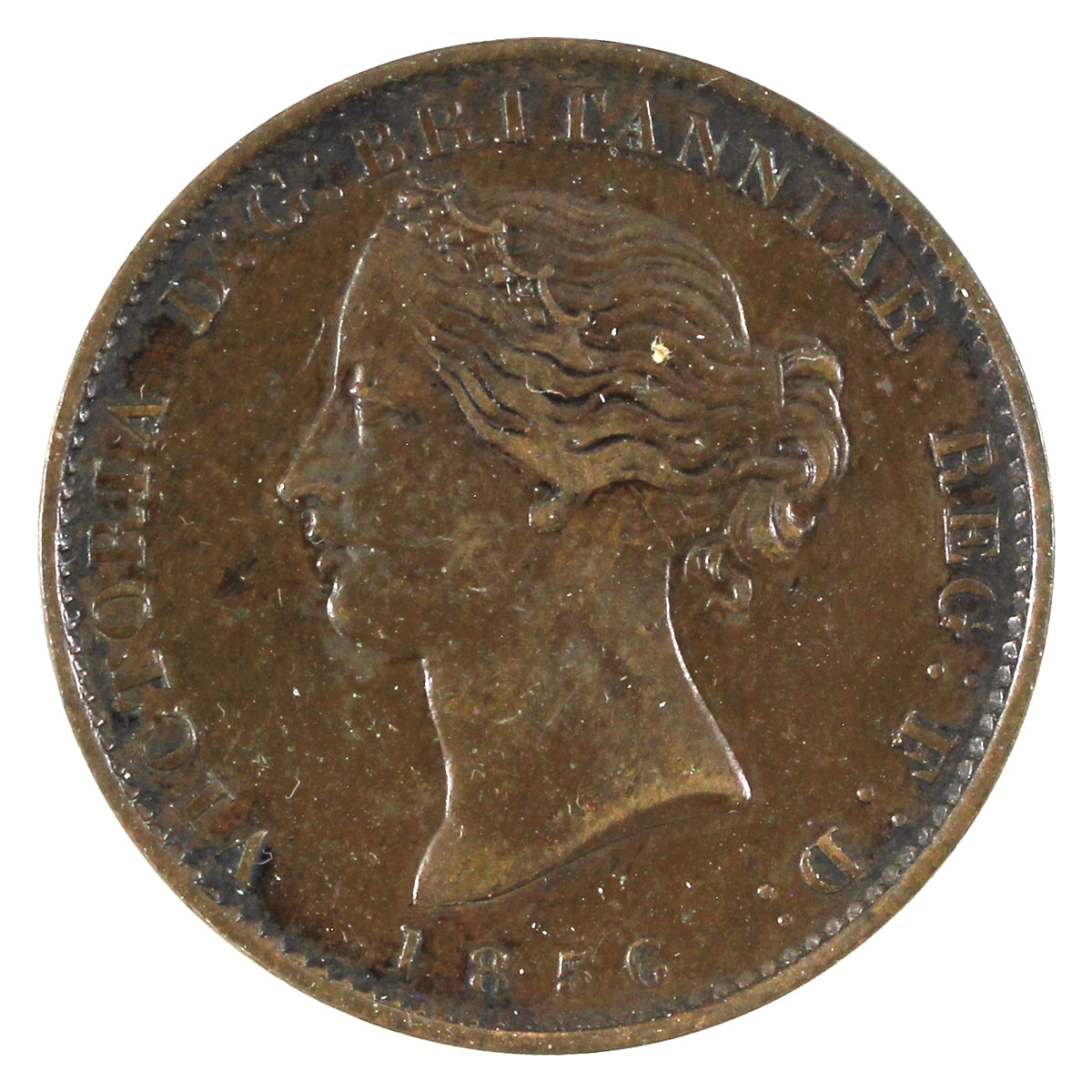 NS-5A1 1856 Nova Scotia Victoria Mayflower Half Penny Token EF-AU (EF-45) $