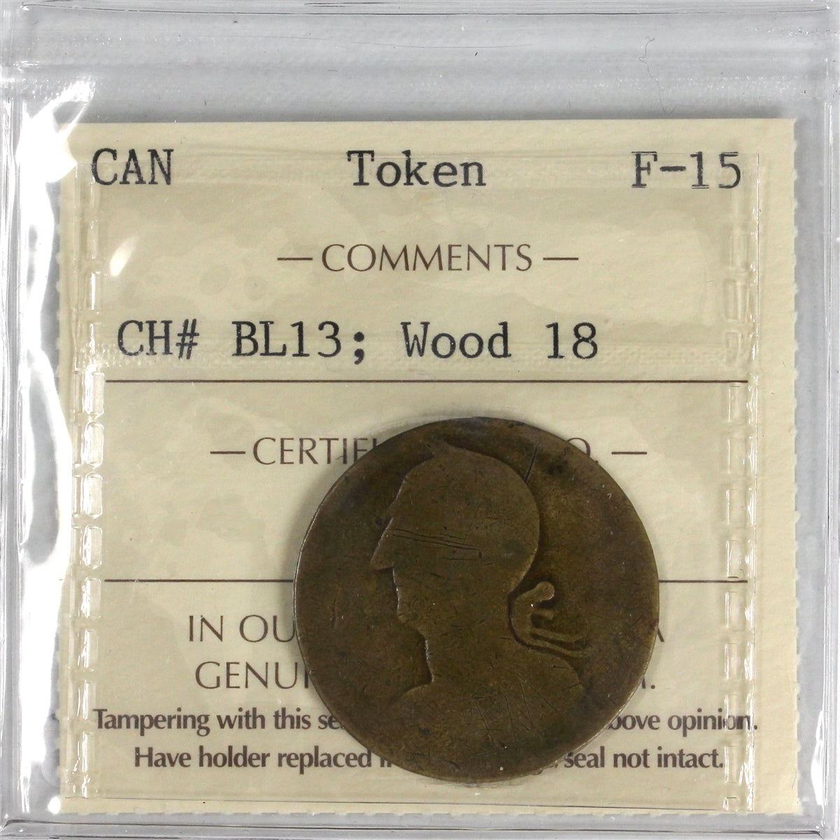 BL-13 Blacksmith Token ICCS Certified F-15 Wood 18