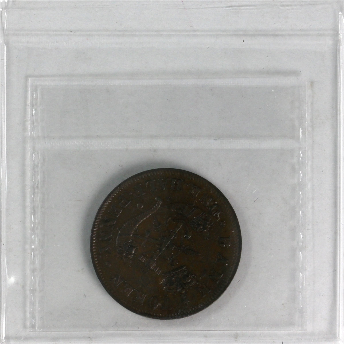 PC-5D 1857 Province of Canada Bank of Upper Canada Halfpenny Token ICCS Certified EF-40