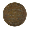 LC-19A1 1837 J. Shaw & Co. Importers of Hardwares Token, Weak W Extra Fine (EF-40) $