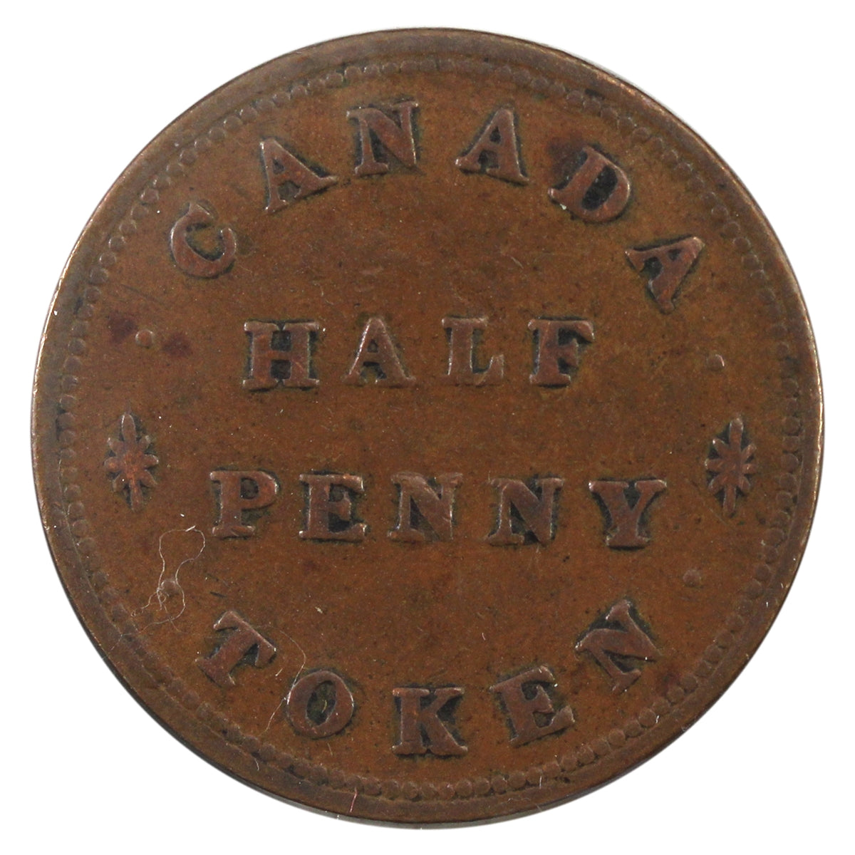 LC-14B 1830 Lower Canada For Public Accommodation Half Penny Token VF-EF (VF-30) $