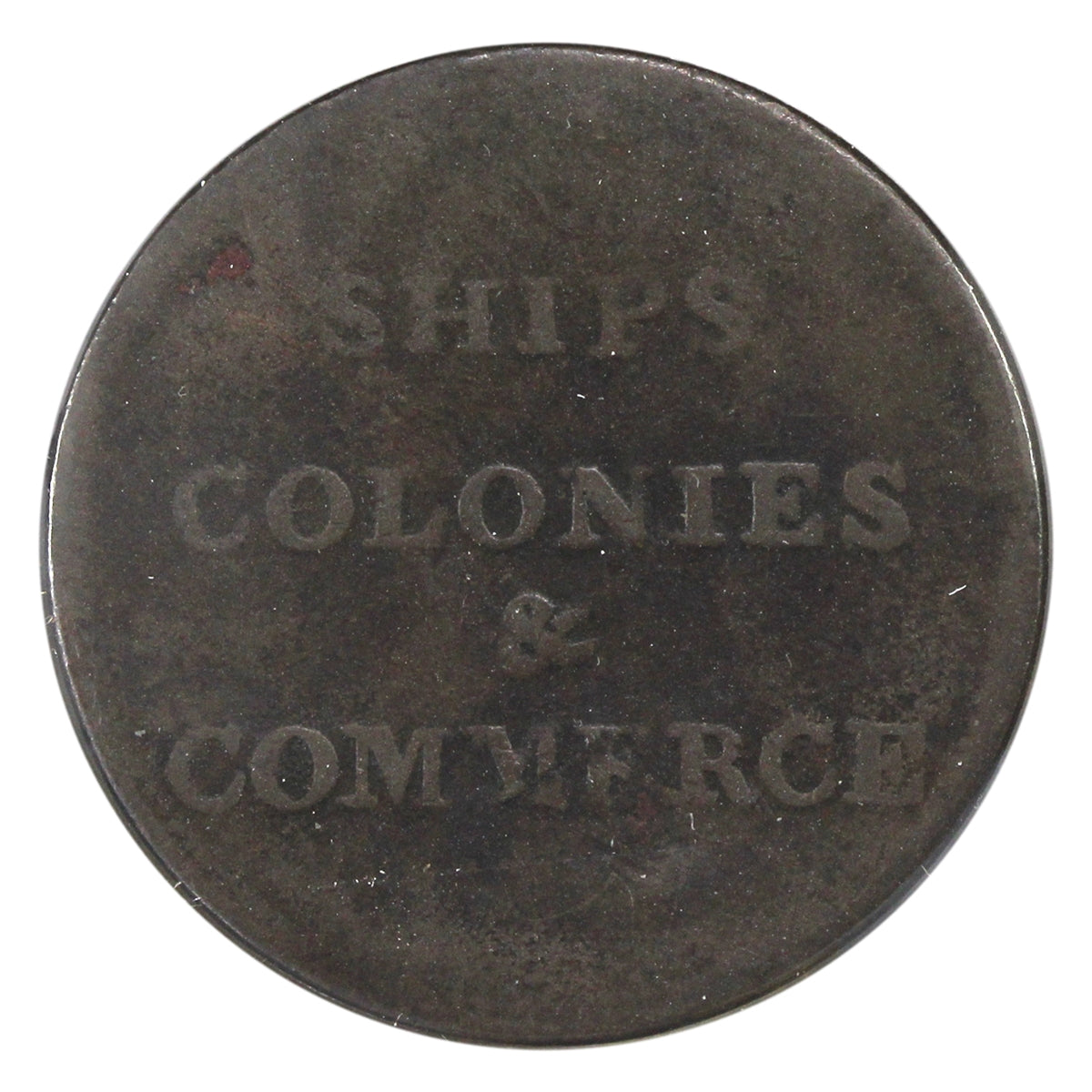 LC-58A2 Ships Colonies & Commerce Closed Sleeve Token Very Fine (VF-20) $