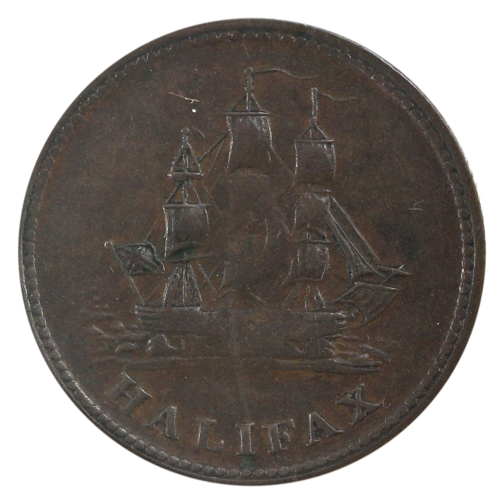 NS-27A3 1815 Nova Scotia Halifax Halfpenny Token VF-EF (VF-30) $