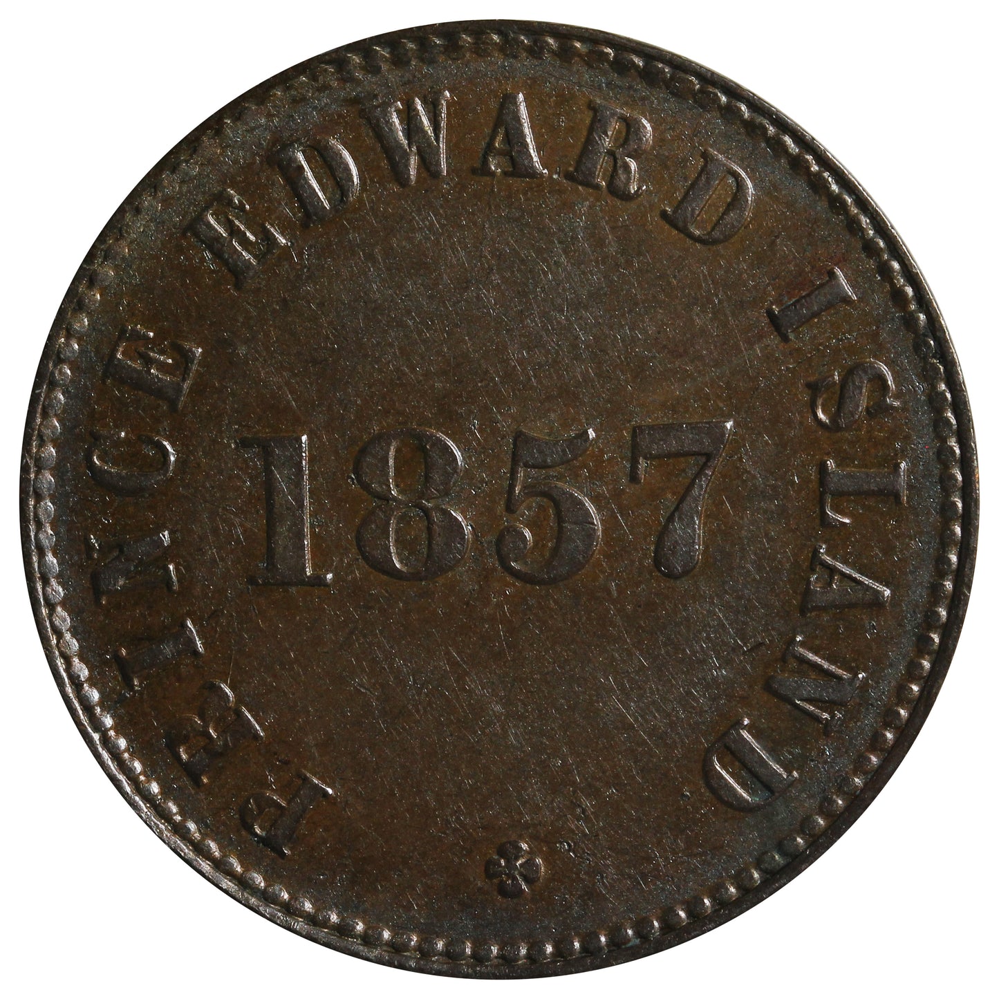 PE-7C3 1857 Prince Edward Island Self Government & Free Trade Token Extra Fine (EF-40) $