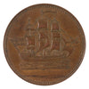 PE-10-31 1835 PEI Ships, Colonies, & Commerce Token, AU-UNC (AU-55) $