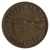 PE-5B1 (1860) PEI Speed the Plough, Success to the Fisheries Token Very Fine (VF-20)