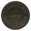 PE-6A1 1855 PEI Fisheries and Agriculture One Cent Token Extra Fine (EF-40)