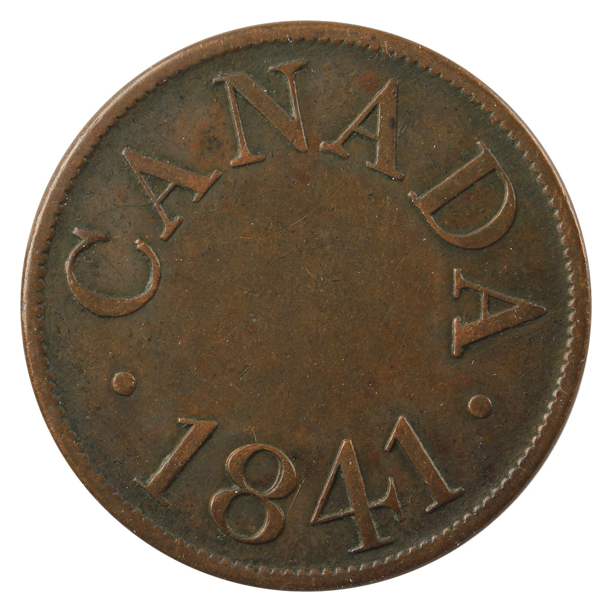 LC-13B 1841 Lower Canada Half Penny Token VF-EF (VF-30) $