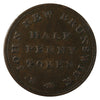 NB-4 For Public Accomodation St. John NB Half Penny Token Extra Fine (EF-40) $