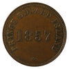 PE-7C1 1857 PEI Self Government &amp; Free Trade Token Extra Fine (EF-40) $