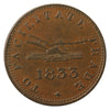 UC-12B2 1833 Upper Canada To Facilitate Trade Half Penny Token EF-AU (EF-45) $