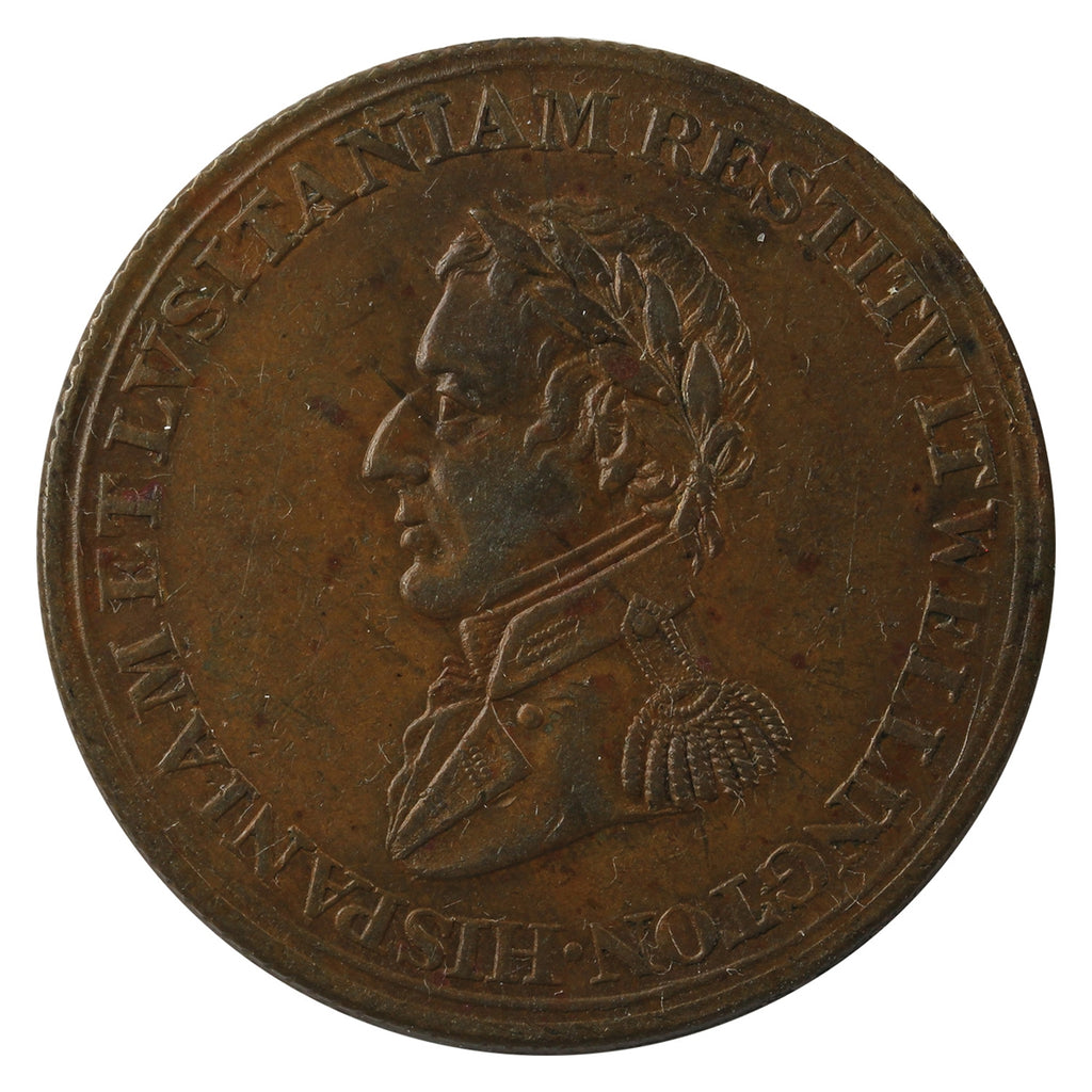 WE-11A2 Wellington Cuidad Rodrigo Badajoz Salamanca Half Penny Token Almost UNC (AU-50) $