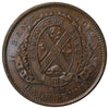 LC-8B1 1837 Lower Canada Quebec Un Sou Half Penny Token AU-UNC (AU-55) $