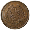 LC-9A1 1837 Lower Canada City Bank Deux Sou Penny Token AU-UNC (AU-55) $