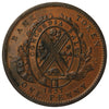 LC-9D1 1837 Lower Canada, Bank of Montreal Deux Sous Penny Token AU-UNC (AU-55) $