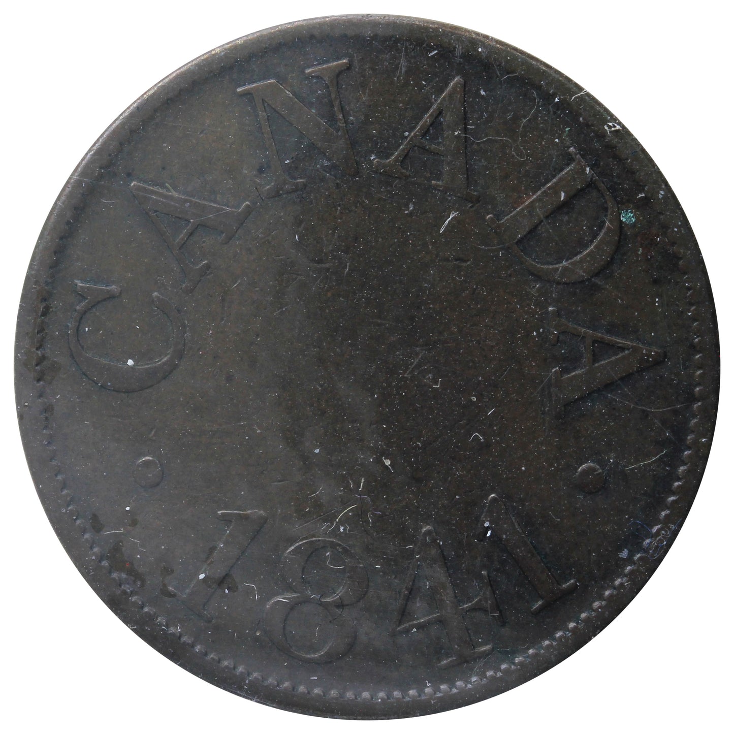 LC-13B 1841 Lower Canada Half Penny Token ICCS Certified VF-30