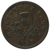 NS-1A3 1823 Nova Scotia George IV Thistle Half Penny Token EF-AU (EF-45) $