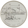 1991 Canada 175th Ann. of the Frontenac .50 BU Silver Dollar (lightly toned)