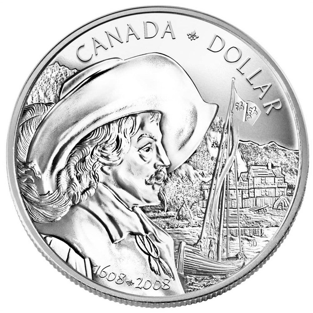 2008 Canada $1 400th Anniversary of Quebec City Brilliant Uncirculated