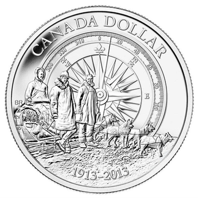 2013 Canada Arctic Expedition BU Silver Dollar (TAX Exempt)