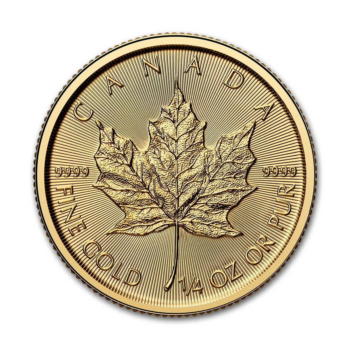 2025 Canada $10 1/4oz. 9999 Gold Maple Leaf (TAX Exempt)