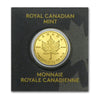 ONE GRAM (Black) RCM Maplegram Gold Maple Leafs 50-cents .9999 Gold (TAX Exempt)