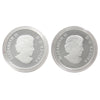 2x 2014 Canada $100 for $100 Fine Silver, 2Pcs (No Tax) Capsules only; caps scuffed