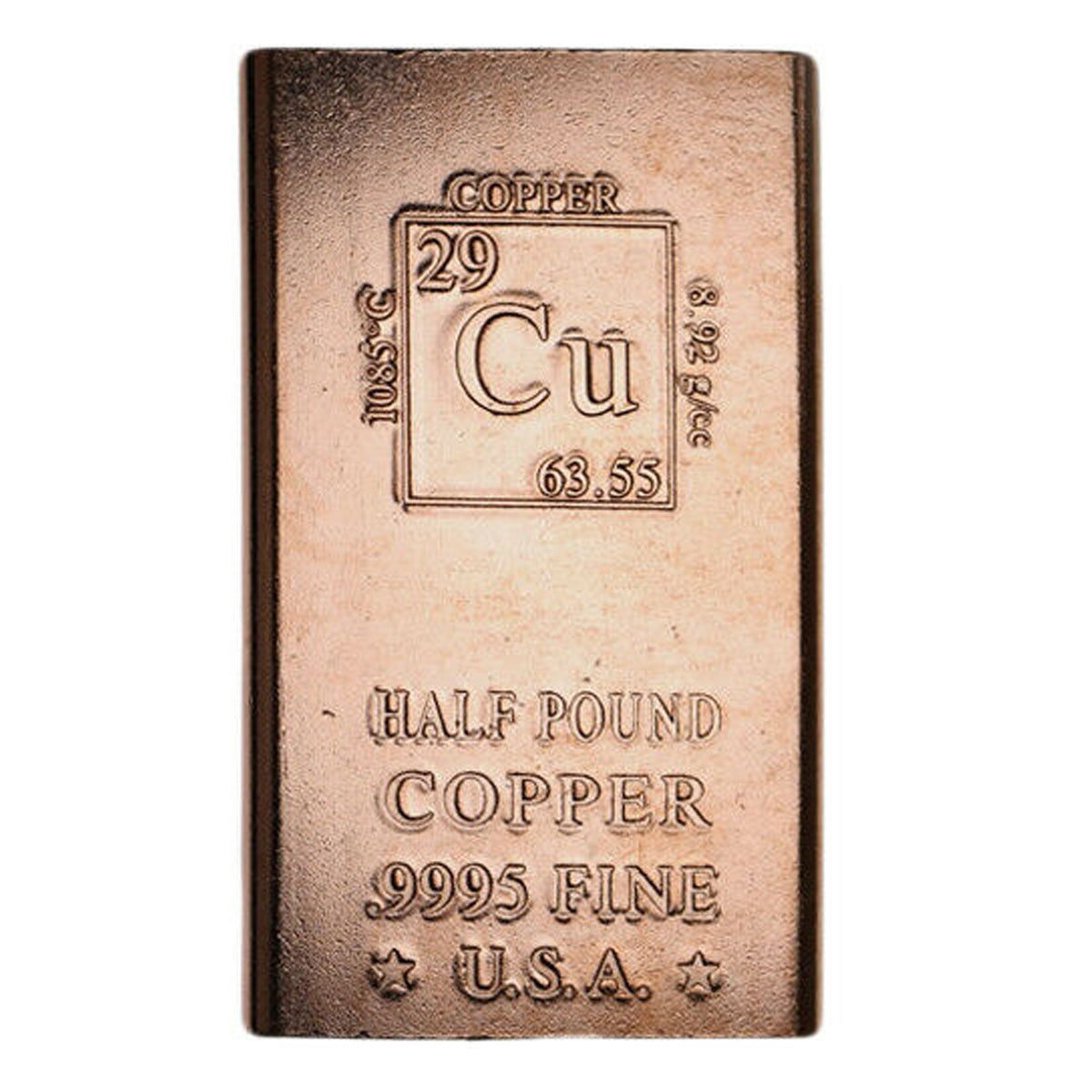 Elemental 1/2 Pound .999 Fine Copper Bar