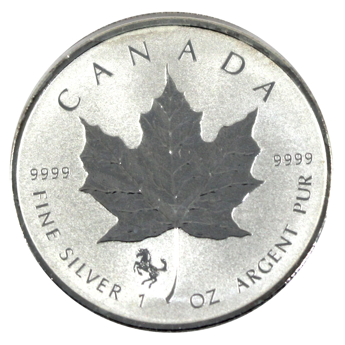 2014 Canada $5 Horse Privy 1oz .9999 Silver Maple Leaf (No Tax) Toned