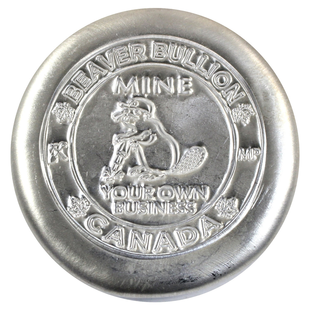 SALE! Beaver Bullion Mine Your Own Business 5oz. 999 Fine Silver Round (No Tax) - Scratches