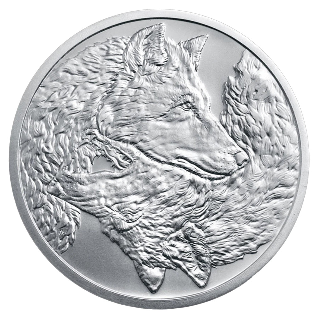 2025 Silver Shield Two Wolves 1oz .999 Fine Silver Round (No Tax)