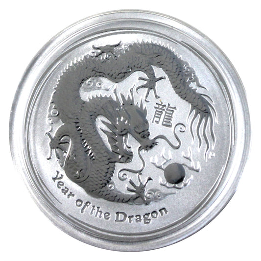 Australia 2012 50 Cents Year of the Dragon 1/2oz .999 Silver (No Tax)