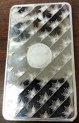 Sunshine Mint 10oz. Fine Silver Bar (No Tax) - Lightly Toned