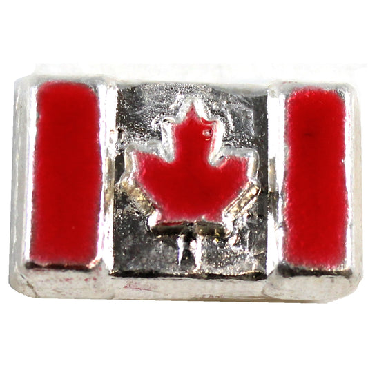 Beaver Bullion Red Coloured Canada Flag 1oz. .999 Fine Silver Bar (No Tax)