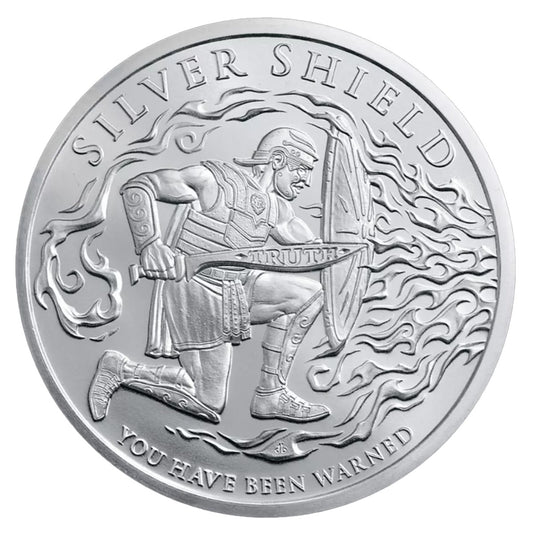 2025 Silver Shield You Have Been Warned 1oz .999 Silver Round (No Tax)