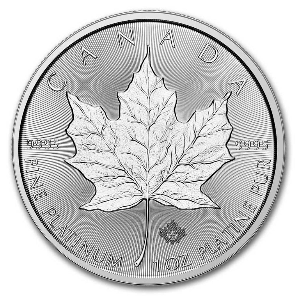 2025 Canada $50 1oz. .9995 Pure Platinum Maple Leaf (TAX Exempt) NO CREDIT CARDS or PAYPAL