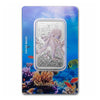 2025 Niue $2 Nature's Grip: Giant Octopus 1oz .999 Silver Bar in Card (Tax Exempt)