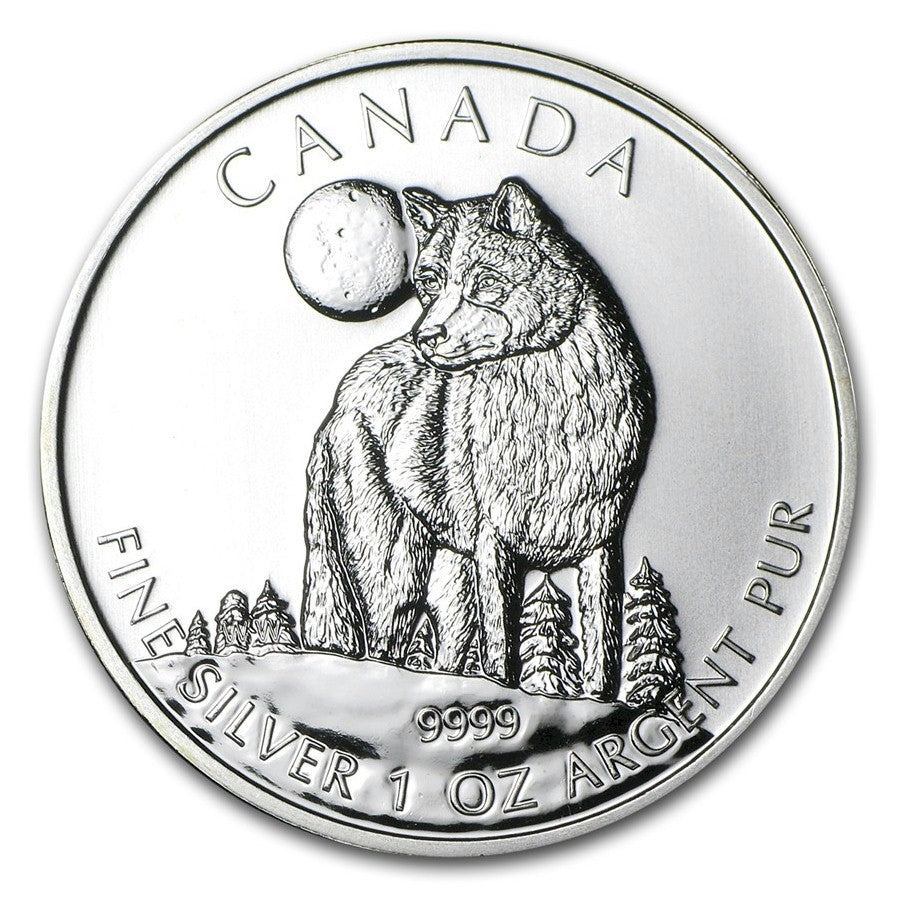 2011 Canada $5 Wildlife - Wolf 1oz. Silver (TAX Exempt)