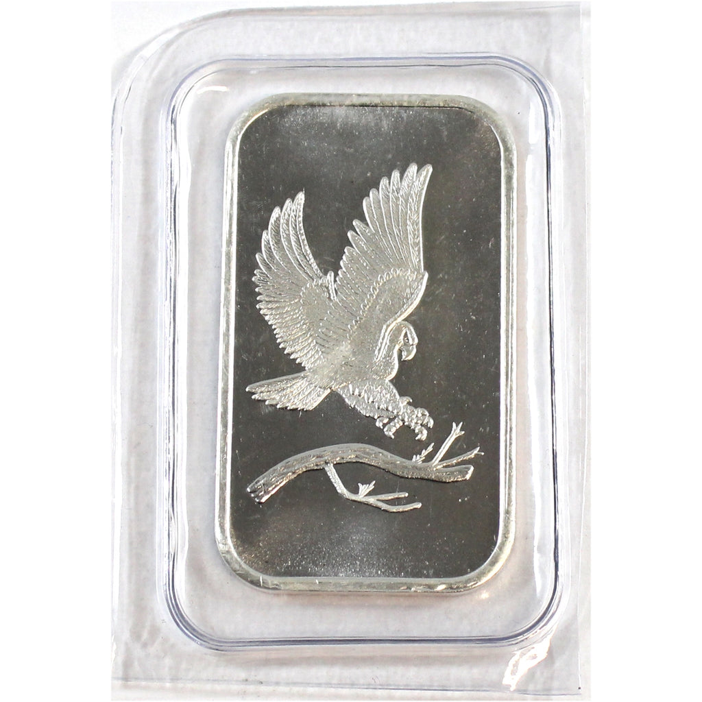 Silvertowne Eagle Design 1oz. .999 Fine Silver Bar (Sealed) No Tax