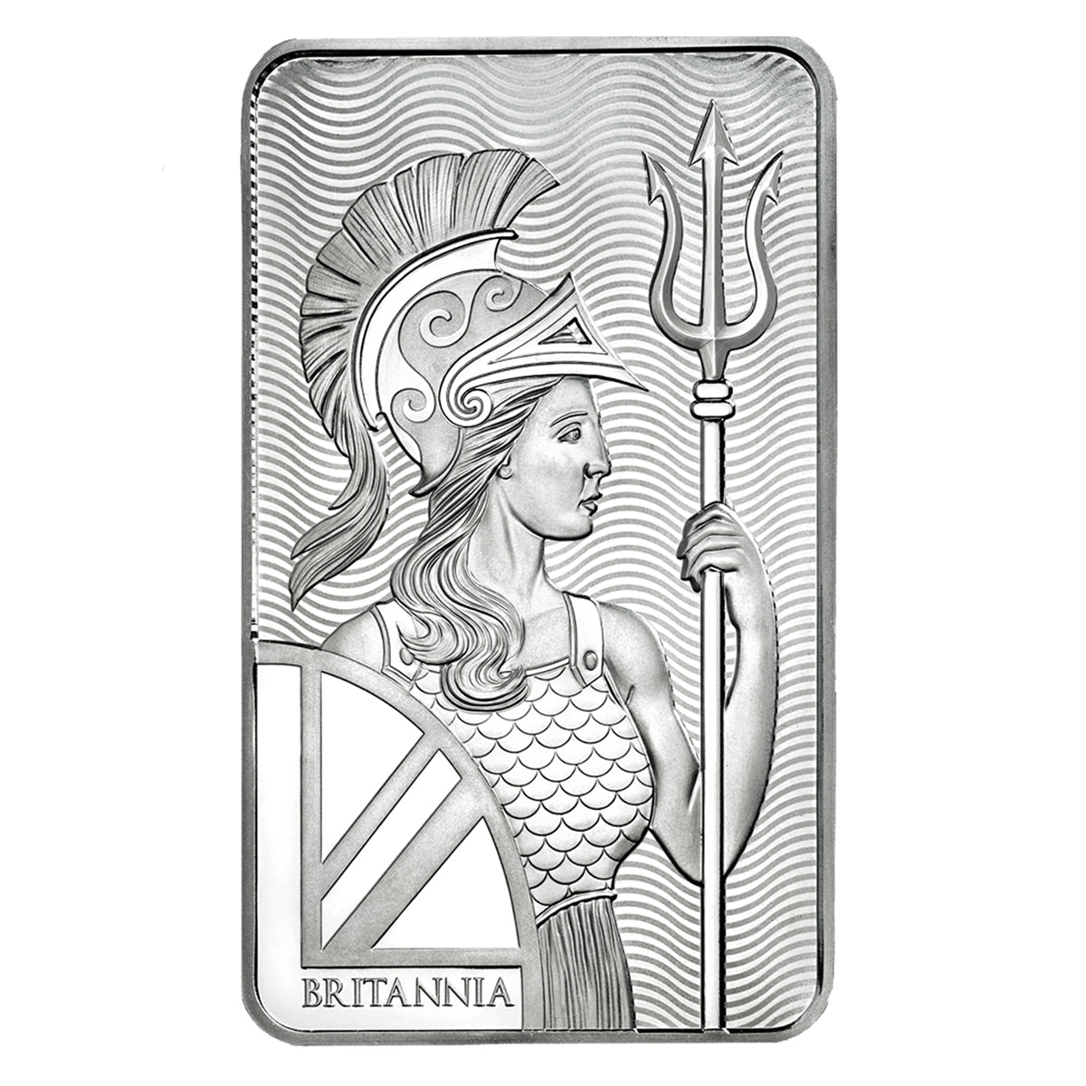 Royal Mint 10oz Britannia .999 Fine Silver Bar (No Tax) Light Toning