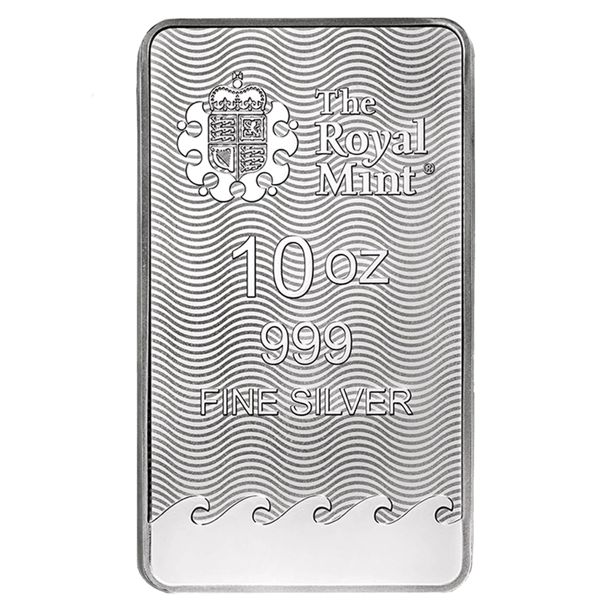 Royal Mint 10oz Britannia .999 Fine Silver Bar (No Tax) Light Toning