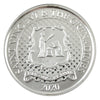 St. Vincent & The Grenadines 2020 $2 1oz. Fine Silver (No Tax) Spot, capsule scuffed